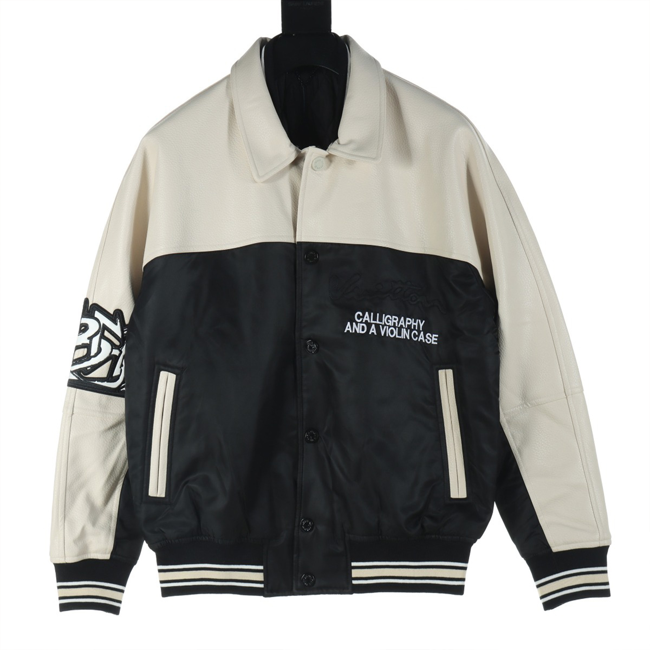 ルイ・ヴィトン LV 23Fw コントラストカラーパッチワークスタジャン 詳細画像 2