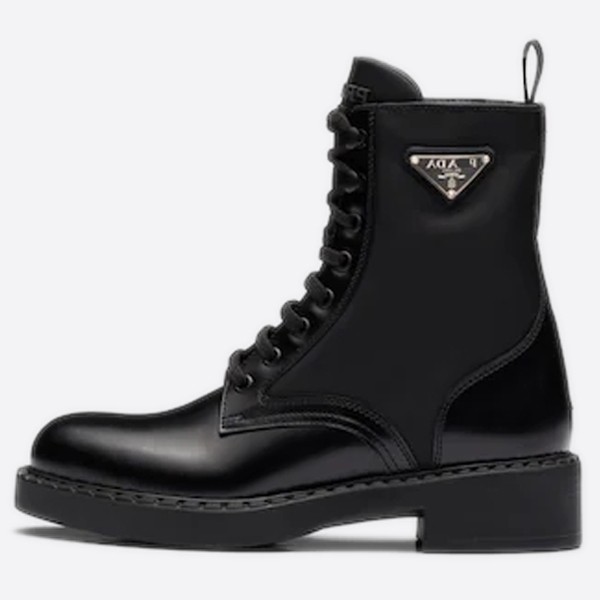 ブラックブラッシュレザーRe-Nylonブーツ1T782M_3LF7_F0002_F_B050
