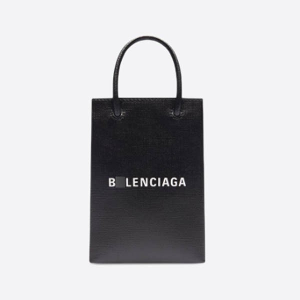 ブラックスクエア カーフスキン Shopping Phone Holder バッグ 5938260AI2N1000