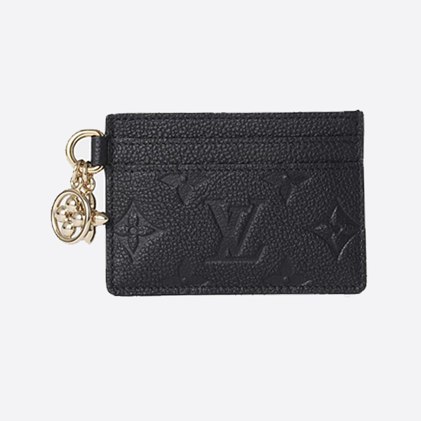 ルイ・ヴィトン LV チャーム カードホルダー モノグラム アンプラント レザー M82132