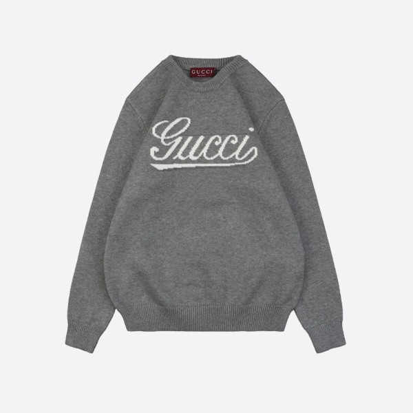 グッチ Gレタージャガードクルーネックセーター