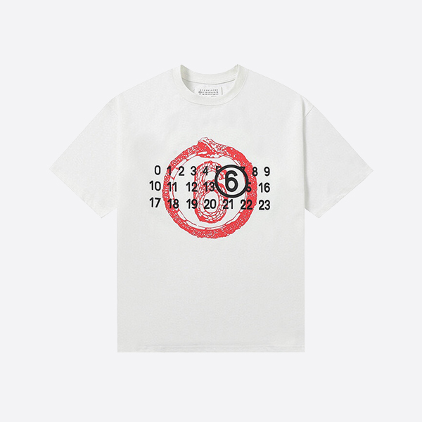 MM6 メゾン マルジェラ イヤー オブ ザ スネーク Tシャツ ホワイト