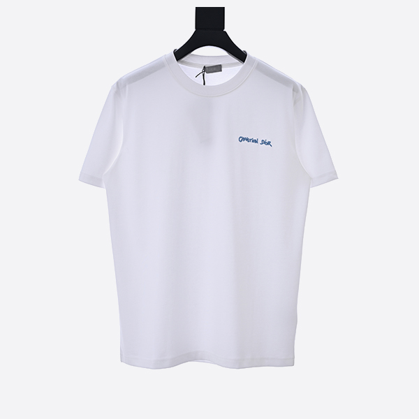 クリスチャン ディオール タグ Tシャツ リラックスフィット コットン ジャージー ホワイト