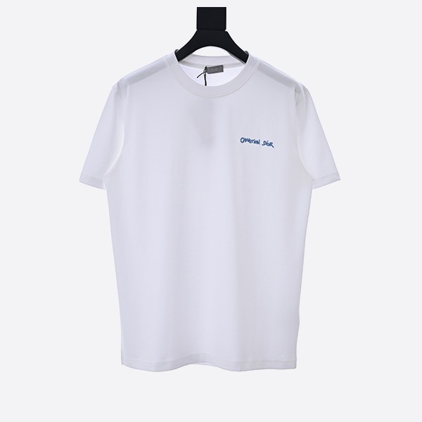 クリスチャン ディオール タグ Tシャツ リラックスフィット コットン ジャージー ホワイト