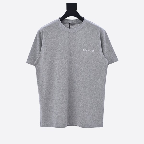 クリスチャン ディオール タグ Tシャツ リラックスフィット コットンジャージー グレー