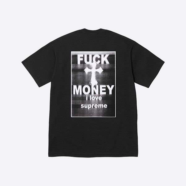 シュプリーム ファック マネー Tシャツ ブラック