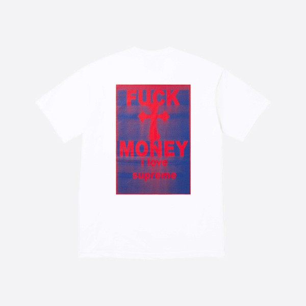 シュプリーム ファック マネー Tシャツ ホワイト