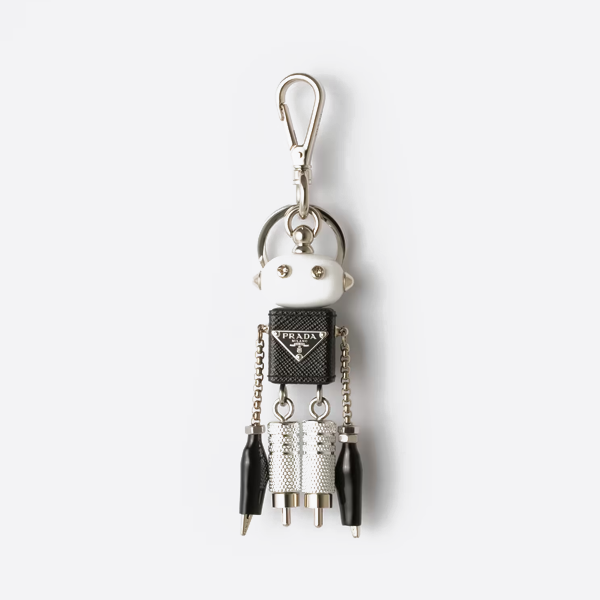 プラダ ロボット サフィアーノレザー バッグチャーム 2TR101_UYY_F0H7