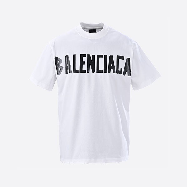 バレンシアガ ニューテープタイプ ミディアムフィット Tシャツ ホワイト