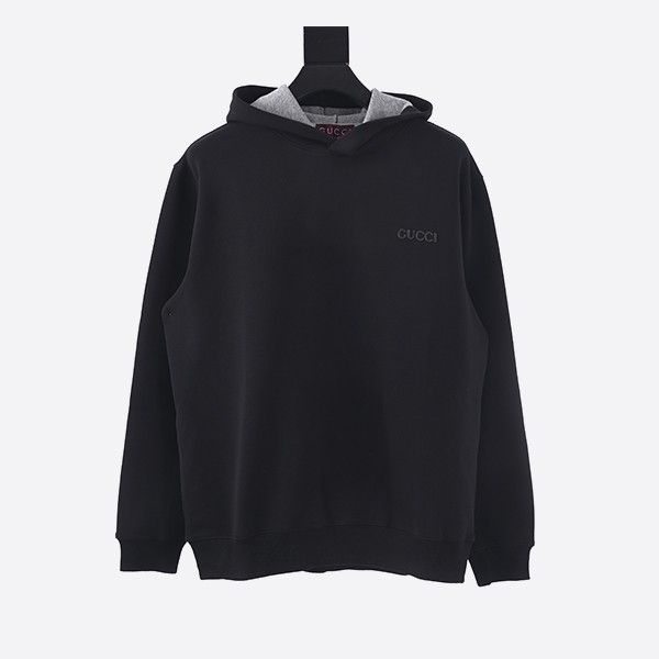 グッチ ビスコース ジャージー フード付きスウェットシャツ ブラック