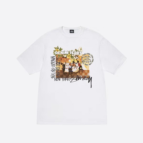ステューシー x デニム ティアーズ アニー リー Tシャツ ホワイト