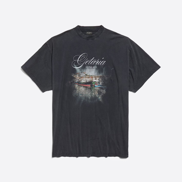バレンシアガ ゲタリア Tシャツ オーバーサイズ ブラック フェード