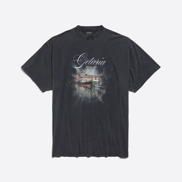 バレンシアガ ゲタリア Tシャツ オーバーサイズ ブラック フェード