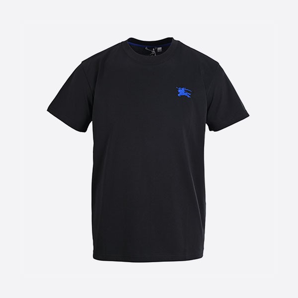 バーバリー EKD 刺繍 コットン Tシャツ ブラック