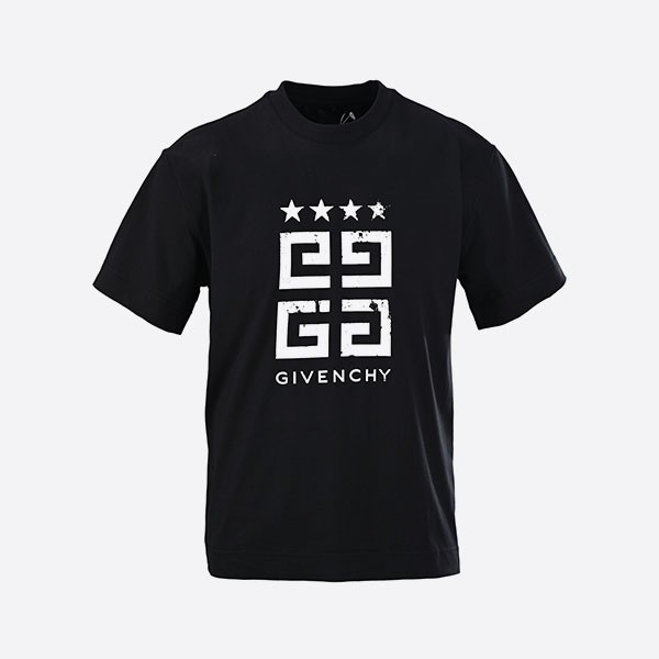 ジバンシィ 4G スター コットン ジャージー Tシャツ ブラック