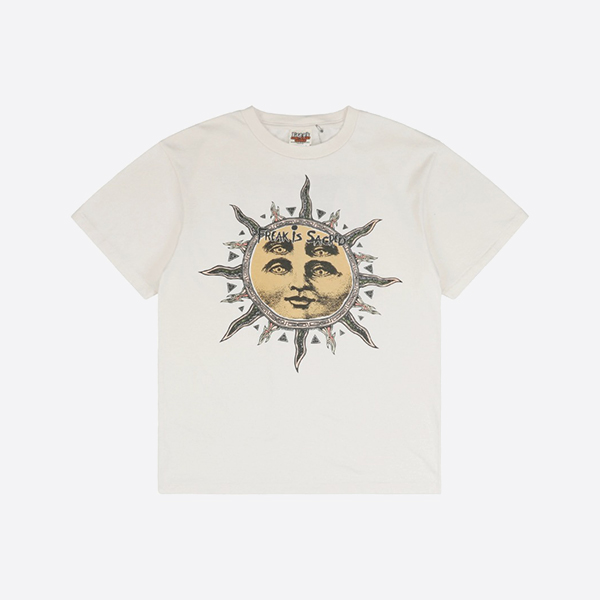 CACTUS PLANT FLEA MARKET x セントマイケル プリントコットンTシャツ ホワイト