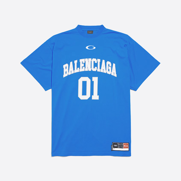 バレンシアガ バスケットボールシリーズ オーバーサイズ Tシャツブルー