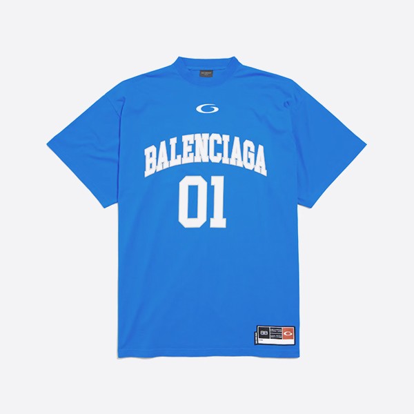 バレンシアガ バスケットボールシリーズ オーバーサイズ Tシャツブルー