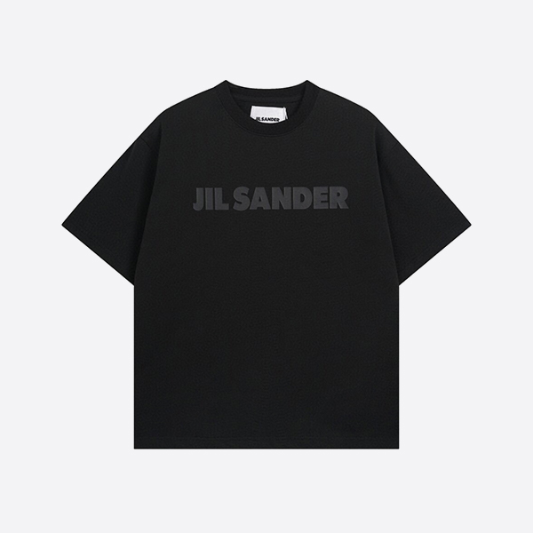 ジル・サンダー ブラック ロゴ Tシャツ ブラック