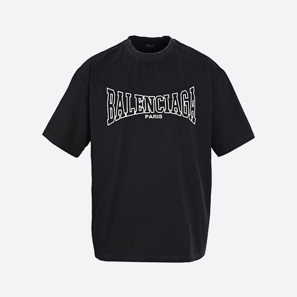 バレンシアガ ボクシング Tシャツ オーバーサイズフィット ブラック