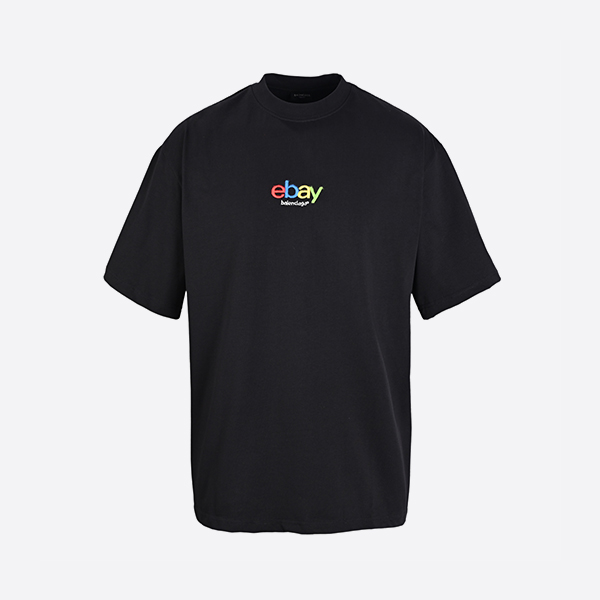 バレンシアガ × eBay Tシャツ オーバーサイズ ブラック フェード