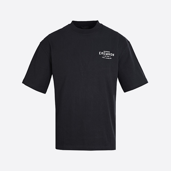 バレンシアガ × Erehwon Los Angeles Tシャツ オーバーサイズ ブラック/ホワイト