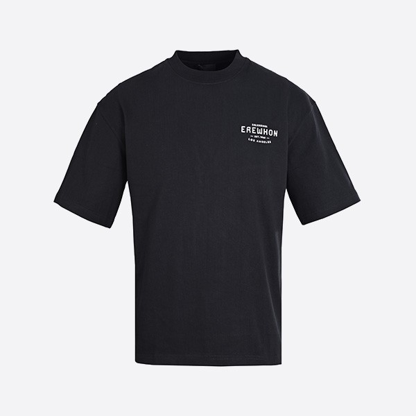 バレンシアガ × Erehwon Los Angeles Tシャツ オーバーサイズ ブラック/ホワイト