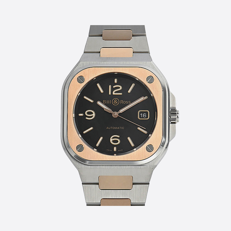 BR05 BLACK STEEL&GOLD BR05A-BL-STPG/SSG