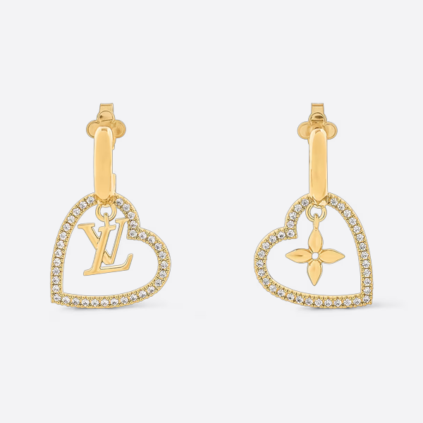 ルイヴィトン ピアス イヤリング My LV Heart S00 M02308