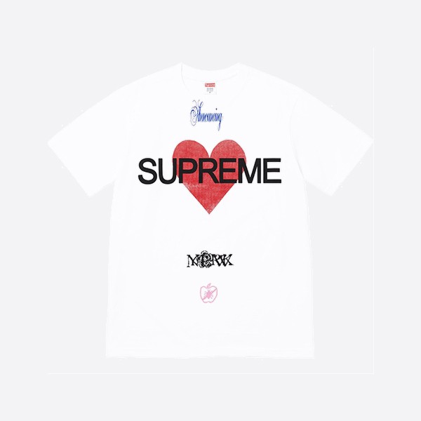 シュプリーム アナウンス Tシャツ ホワイト