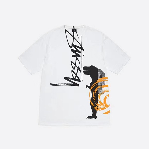 ステューシー デビッドソン ディノ Tシャツ ホワイト