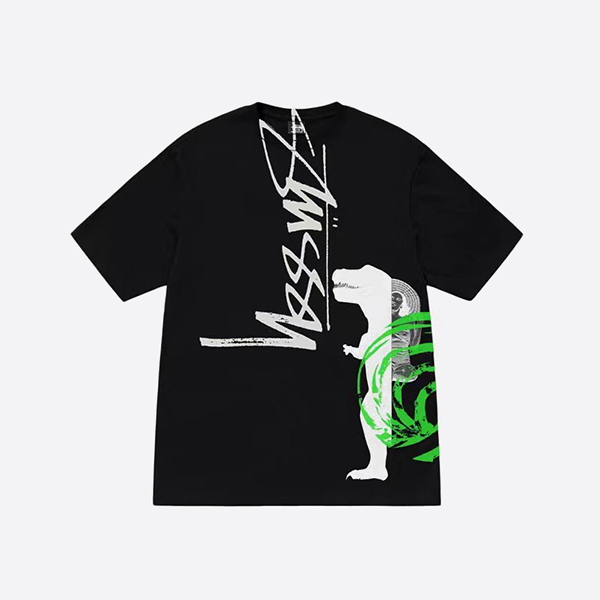 ステューシー デビッドソン ディノ Tシャツ ブラック