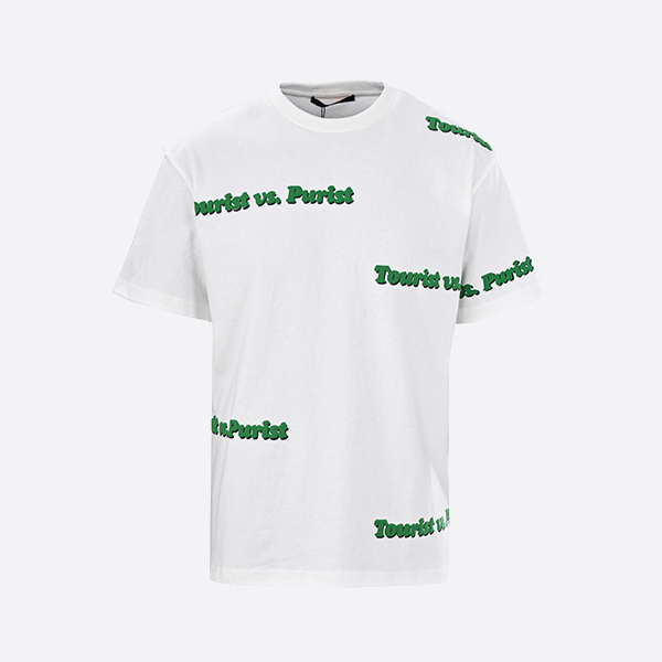 ルイ・ヴィトン ツーリスト VS ピュリスト プリント Tシャツ グリーン
