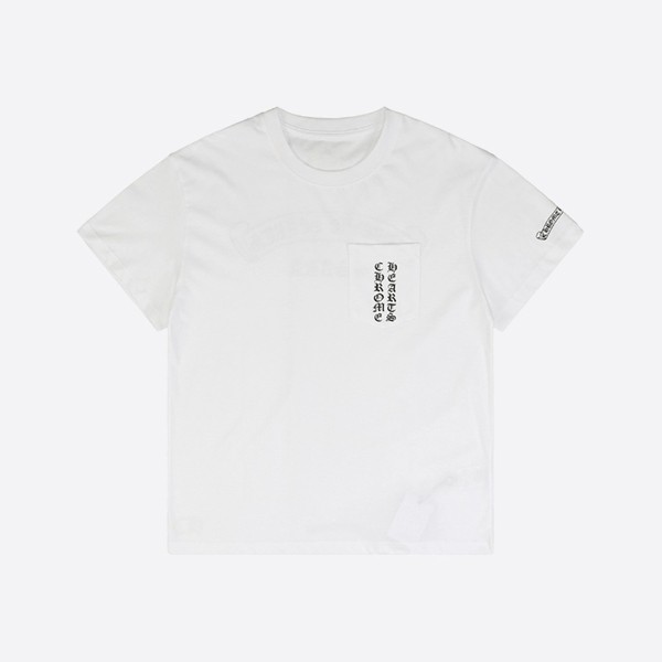 クロームハーツ 大阪限定 スクロール ラベル S/S Tシャツ ホワイト