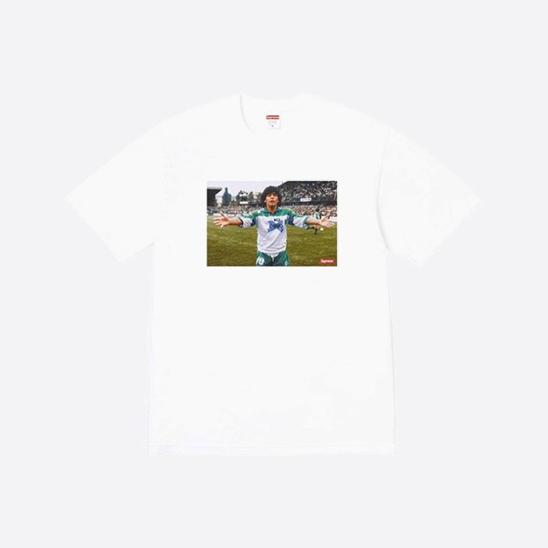シュプリーム マラドーナ Tシャツ ホワイト