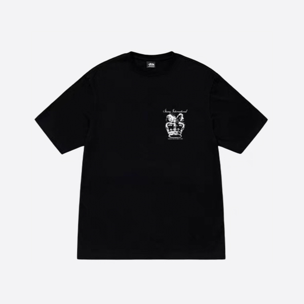 ステューシー ドッグ クラウン T シャツ ブラック