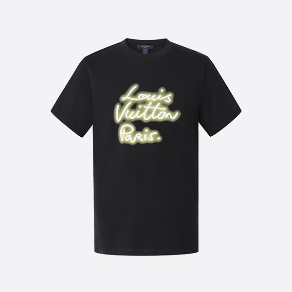 ルイ・ヴィトン グロー シグネチャー Tシャツ ブラック