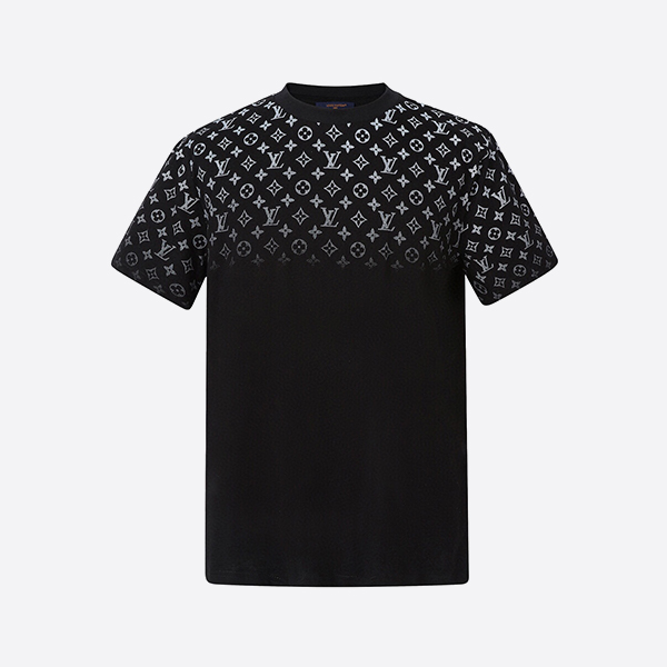 ルイ・ヴィトン モノグラム グラデーション コットン Tシャツ ブラック