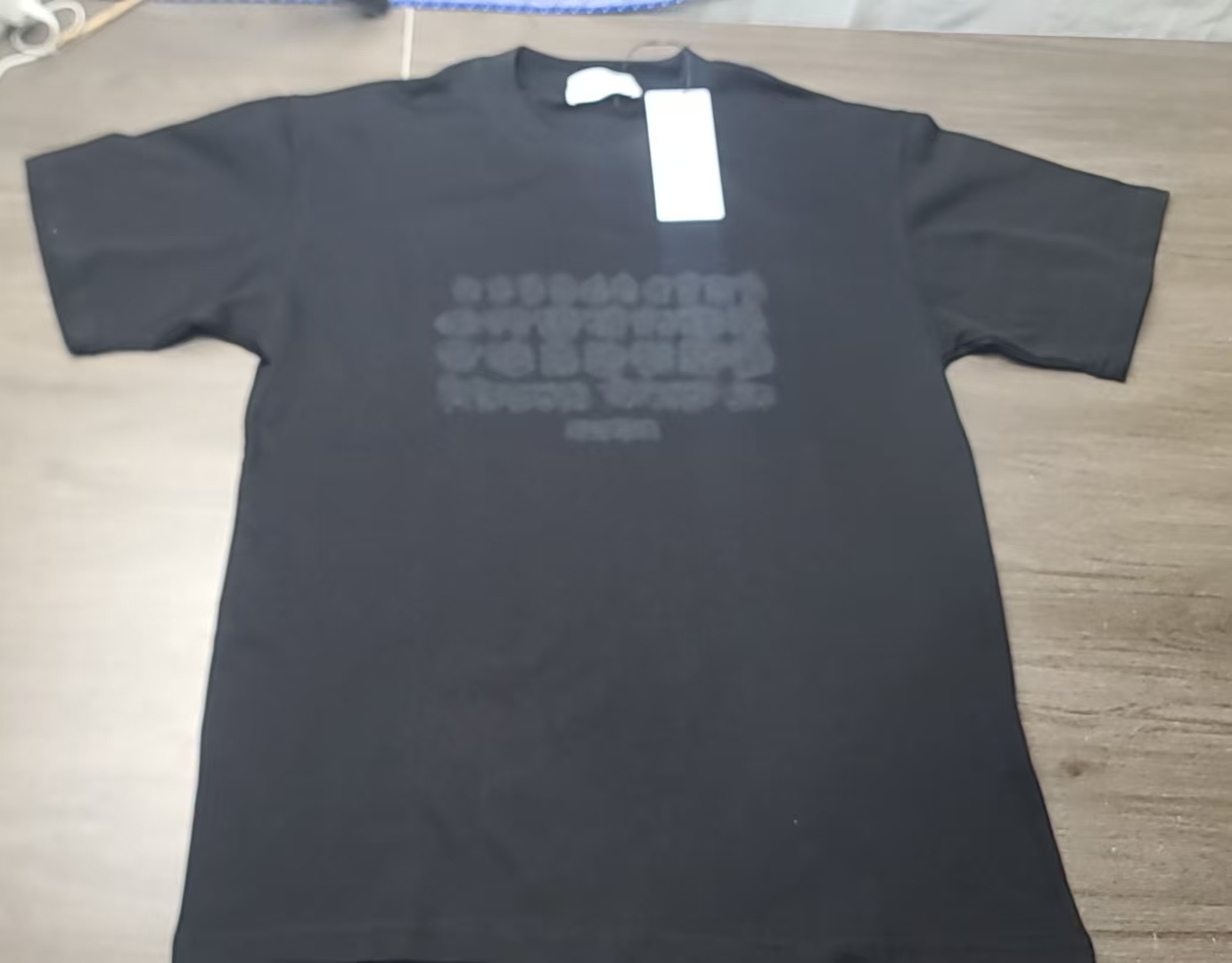 Maison Margiela Cotton Jersey Mock Neck T-Shirt in Black