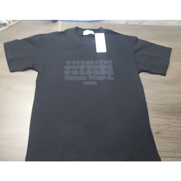 Maison Margiela Cotton Jersey Mock Neck T-Shirt in Black