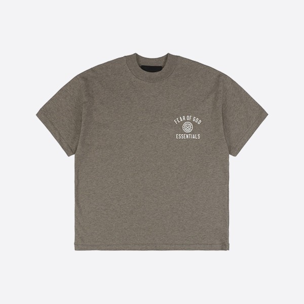 フィアオブゴッド エッセンシャルズ マリンユニバーシティ クルーネック Tシャツ ヘザーグレー