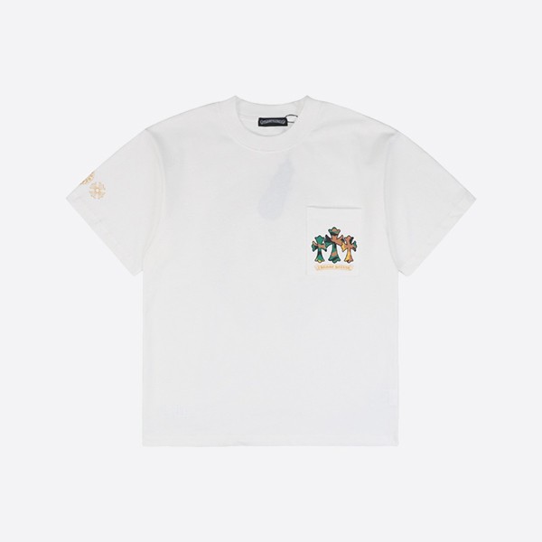 クロームハーツ カモ ホースシュー ロゴ Tシャツ ホワイト