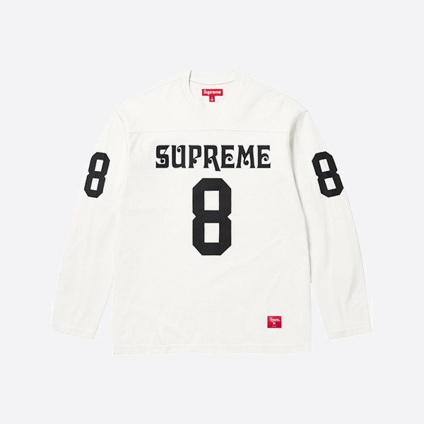 シュプリーム アフィリエイテッド L/S フットボールトップ ホワイト