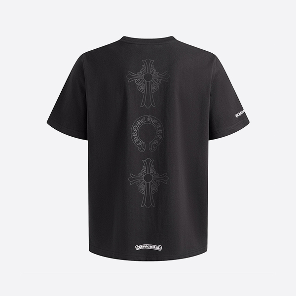 クロームハーツ バックセメタリークロスTシャツ ブラック