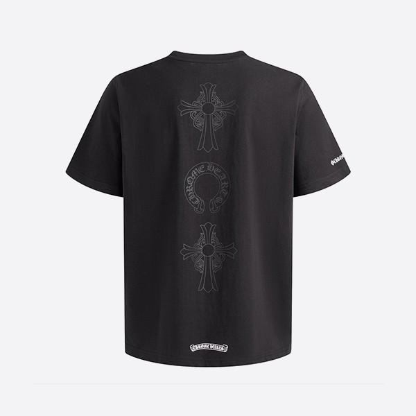 クロームハーツ バックセメタリークロスTシャツ ブラック