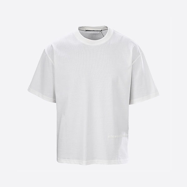 アレキサンダー ワン ロゴ ボックスTシャツ コットンジャージー ヴィンテージホワイト