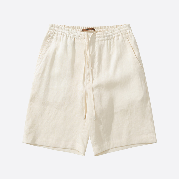 「正規品級」ゼニア オフホワイト リネン ショートパンツ SS25