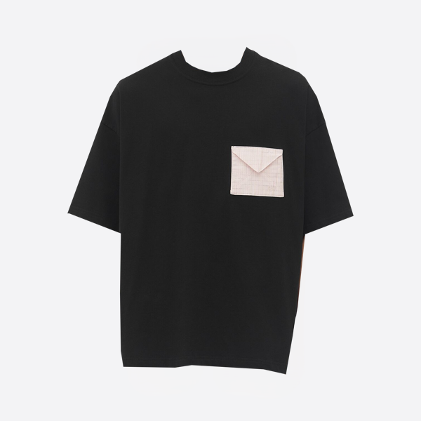 ボッテガ・ヴェネタ ピマコットンジャージー オーバーサイズTシャツ（ブラック）