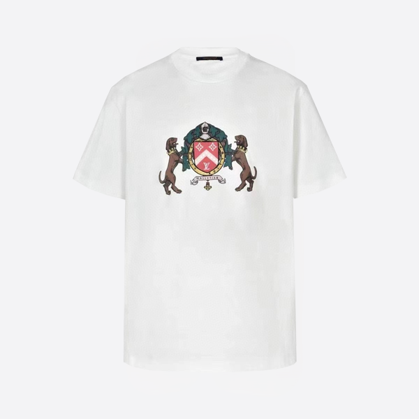 「正規品級」ルイ・ヴィトン エンベリッシュド コットンTシャツ ホワイト