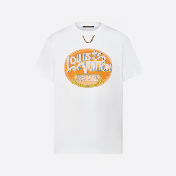 「正規品級」ルイ・ヴィトン パリ トラベルスタンプ Tシャツ ホワイト